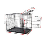 i.Pet 36inch Collapsible Pet Cage - Black