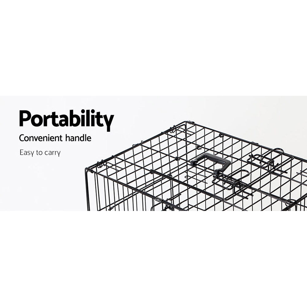 i.Pet 36inch Collapsible Pet Cage - Black