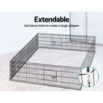 i.Pet 24" 8 Panel Pet Dog Playpen Puppy Exercise Cage Enclosure Play Pen Fence