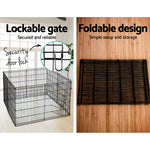 i.Pet 30" 8 Panel Pet Dog Playpen Puppy Exercise Cage Enclosure Play Pen Fence