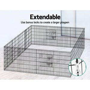 i.Pet 36" 8 Panel Pet Dog Playpen Puppy Exercise Cage Enclosure Play Pen Fence