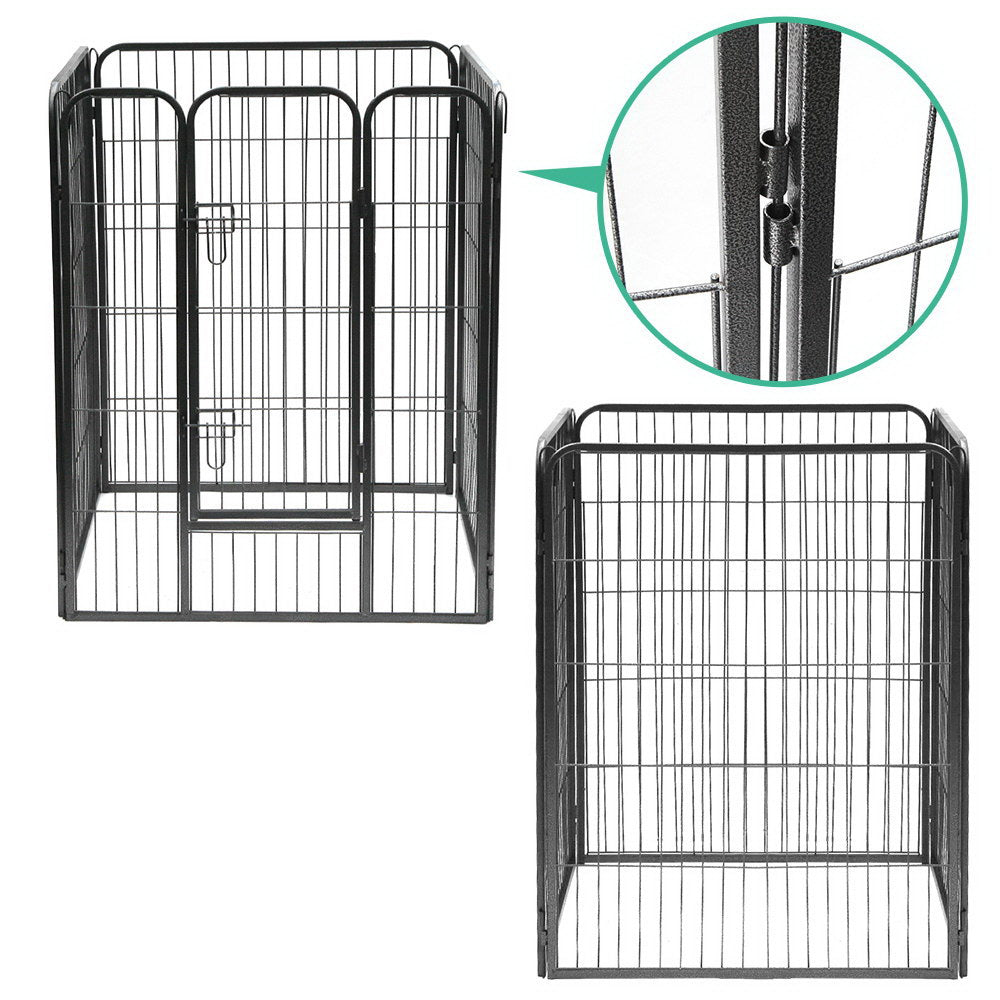 i.Pet 8 Panel Pet Dog Playpen Puppy Exercise Cage Enclosure Fence Play Pen 80x100cm