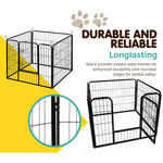 i.Pet 8 Panel Pet Dog Playpen Puppy Exercise Cage Enclosure Fence Play Pen 80x60cm