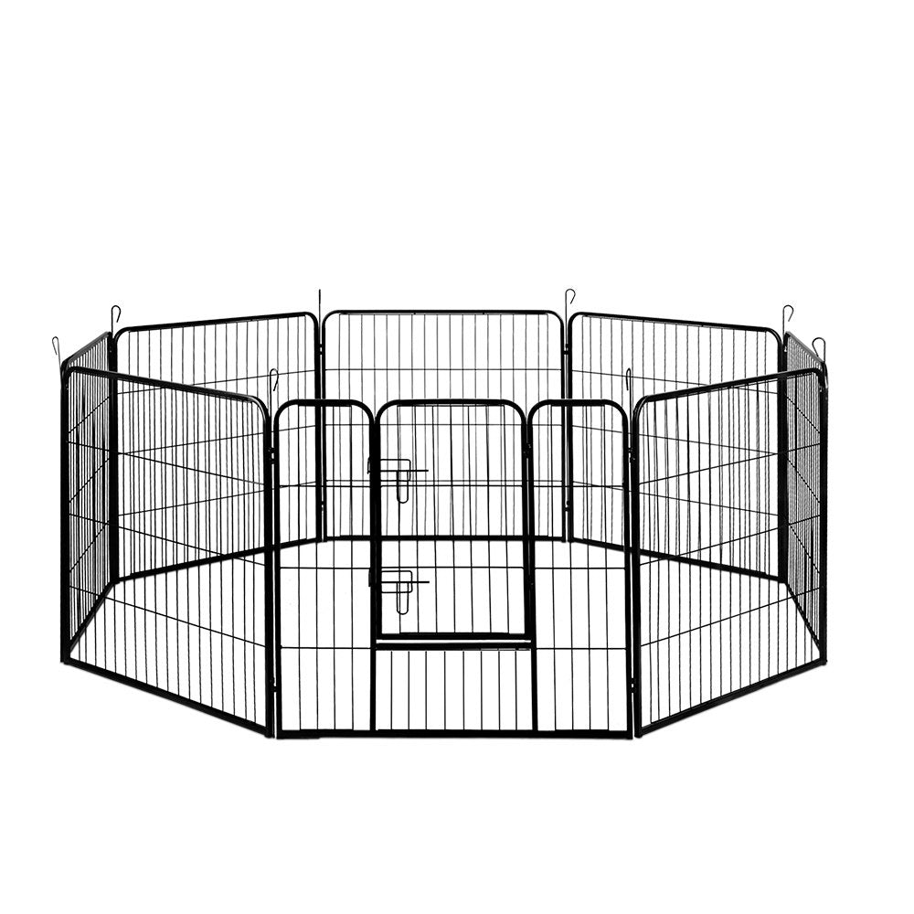 i.Pet 8 Panel Pet Dog Playpen Puppy Exercise Cage Enclosure Fence Play Pen 80x80cm