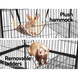 i.Pet 4 Level Pet Cage - Black