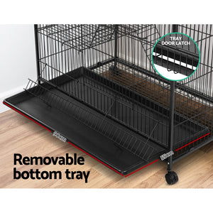 i.Pet 4 Level Pet Cage - Black