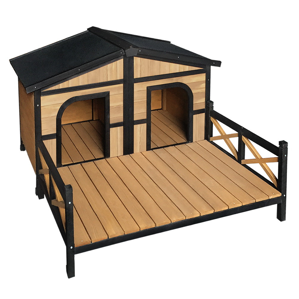 i.Pet Extra Extra Large Wooden Pet Kennel