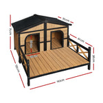 i.Pet Extra Extra Large Wooden Pet Kennel