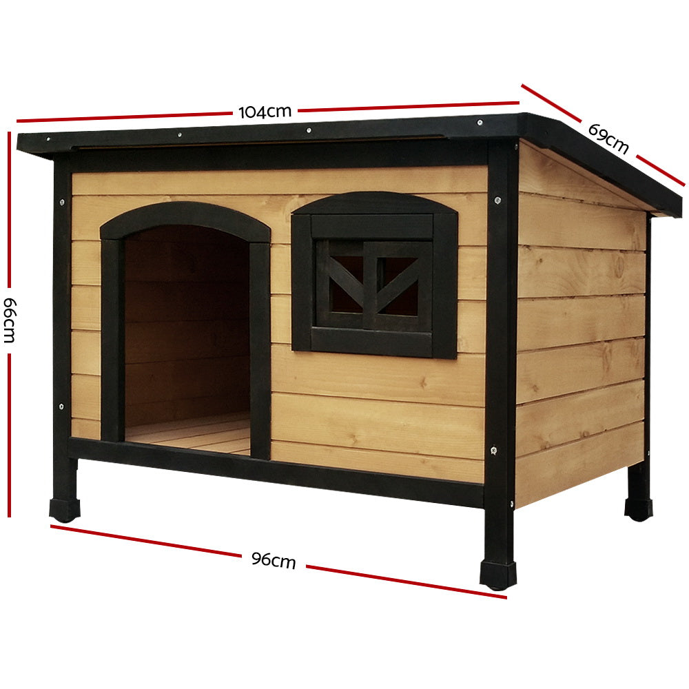 i.Pet Large Wooden Pet Kennel