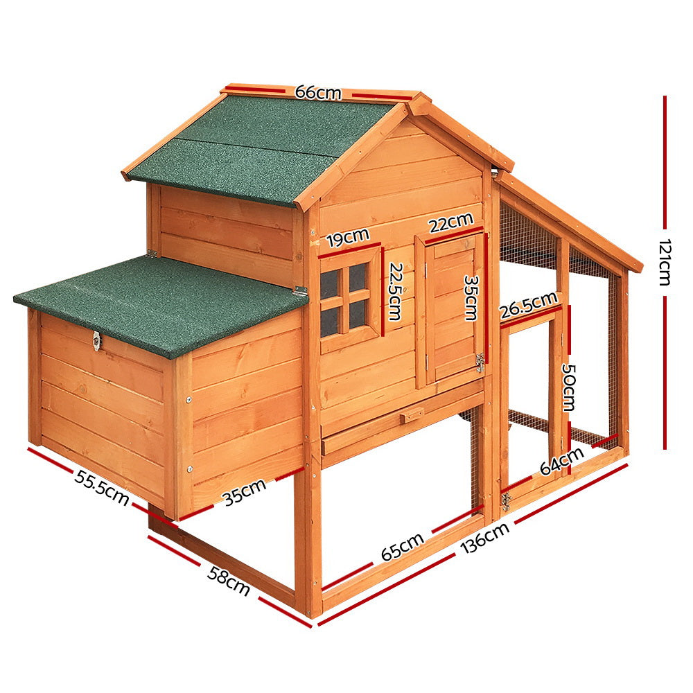 i.Pet 171cm Wide Wooden Chicken Coop