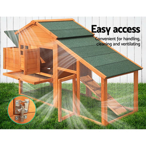 i.Pet 171cm Wide Wooden Chicken Coop