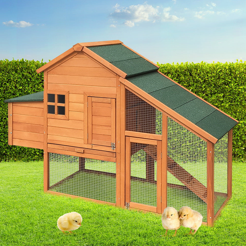 i.Pet 171cm Wide Wooden Chicken Coop