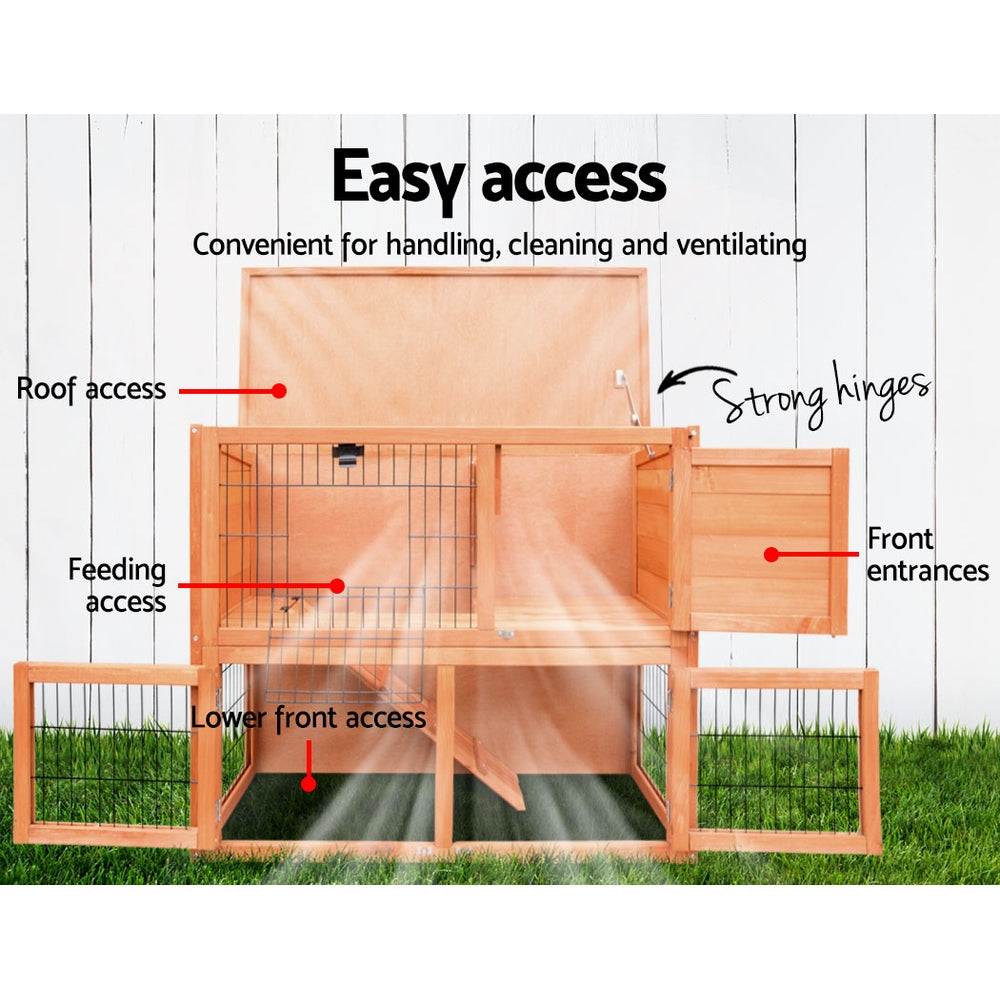 i.Pet 93cm Tal Wooden Pet Coop