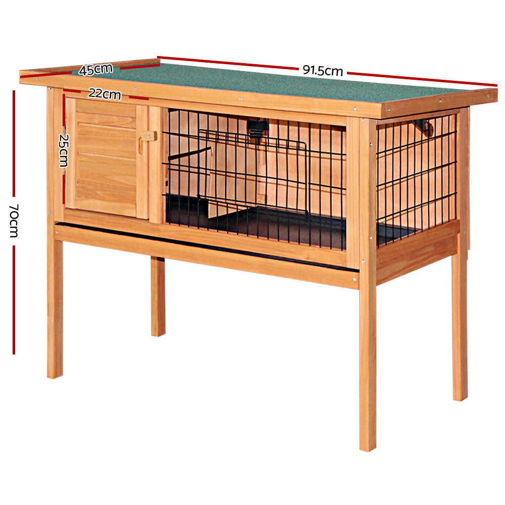 i.Pet 70cm Tall Wooden Pet Coop with Slide out Tray