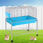 i.Pet Rabbit Cage Hutch Cages Indoor Hamster Enclosure Bunnings Carrier Bunny Blue