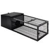 i.Pet Medium Metal Rabbit Hutch - Black