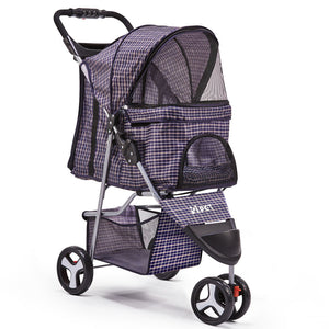 i.Pet 3 Wheel Pet Stroller - Blue