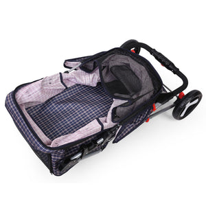 i.Pet 3 Wheel Pet Stroller - Blue