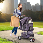 i.Pet 3 Wheel Pet Stroller - Blue