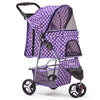 i.Pet 3 Wheel Pet Stroller - Purple