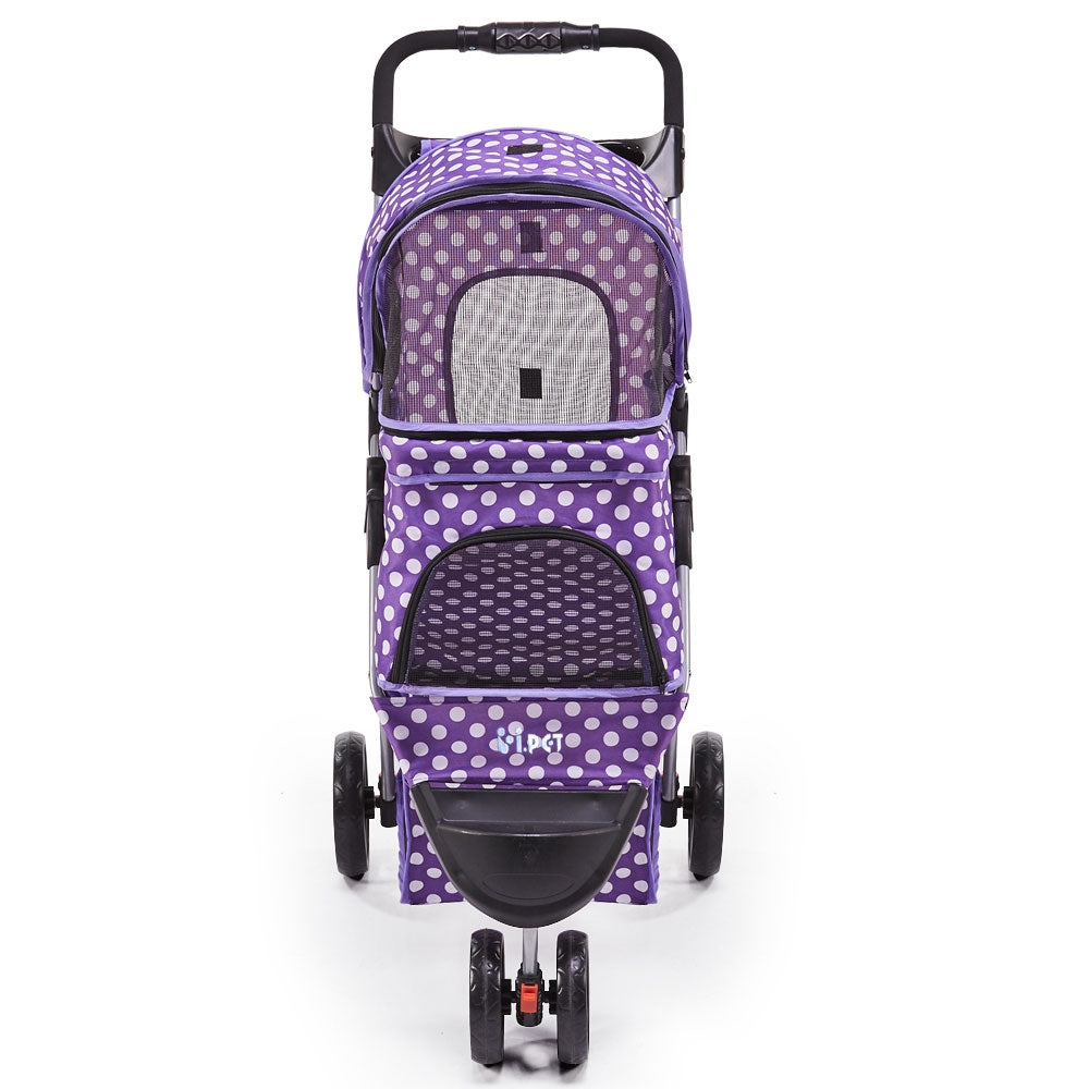 i.Pet 3 Wheel Pet Stroller - Purple