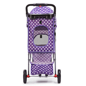 i.Pet 3 Wheel Pet Stroller - Purple