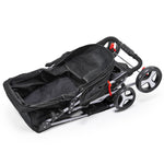 i.Pet 4 Wheel Pet Stroller - Black