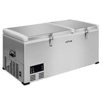 Glacio 85L Portable Fridge Freezer Fridges Refrigerator Cooler Camping 12V/24V/240V Caravan Car Boating Silver