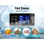Glacio 85L Portable Fridge Freezer Fridges Refrigerator Cooler Camping 12V/24V/240V Caravan Car Boating Silver