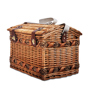 Alfresco 4 Person Picnic Basket Baskets Deluxe Outdoor Corporate Blanket Park