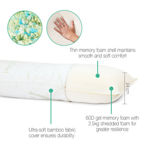 Giselle Bedding Full Body Memory Foam Pillow