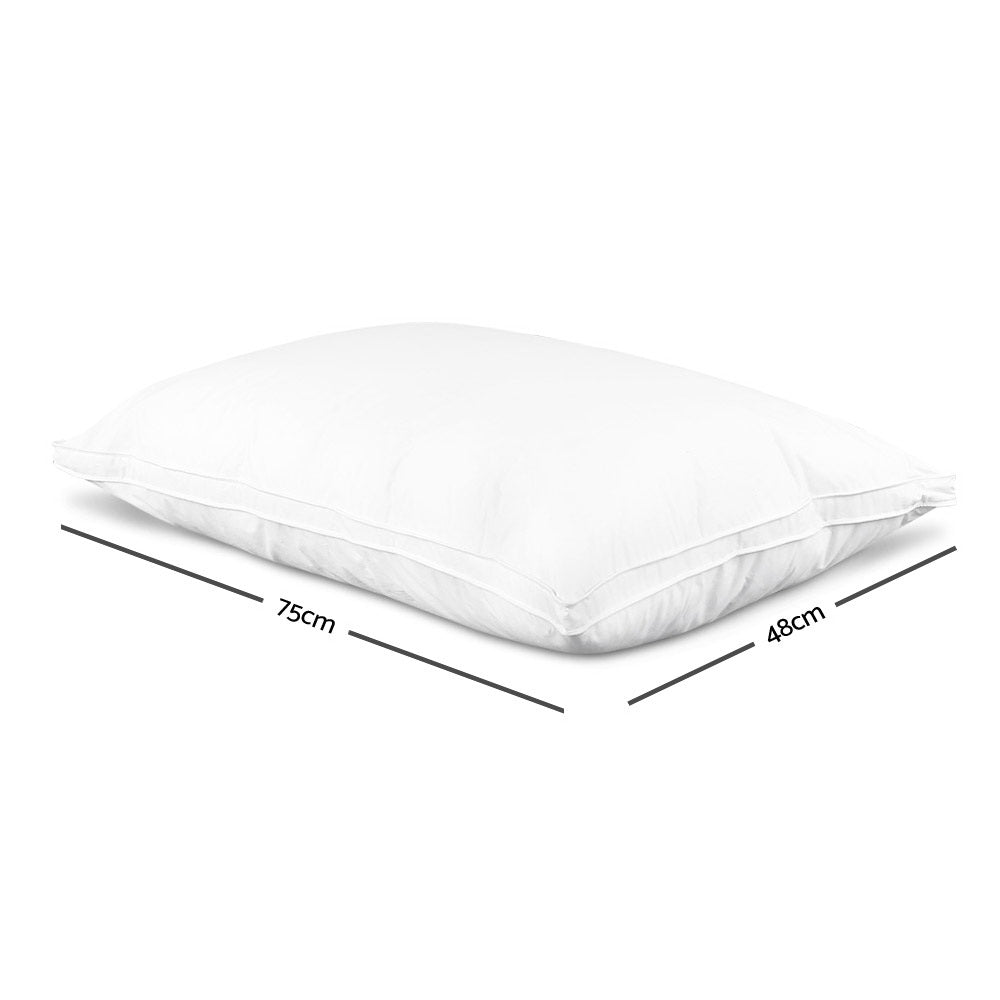 Giselle Bedding Duck Feather Down Twin Pack Pillow