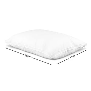 Giselle Bedding Duck Feather Down Twin Pack Pillow