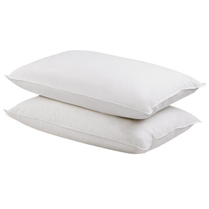 Giselle Bedding Set of 2 Goose Feather and Down Pillow - White