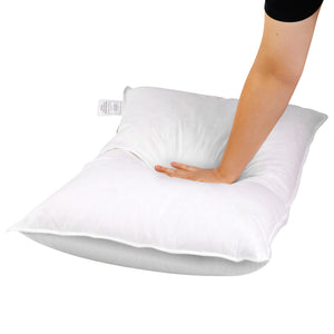 Giselle Bedding Set of 2 Goose Feather and Down Pillow - White