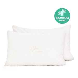 Giselle Bedding Set of 2 King Bamboo Memory Foam Pillow