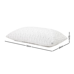 Giselle Bedding Set of 2 Rayon Single Memory Foam Pillow