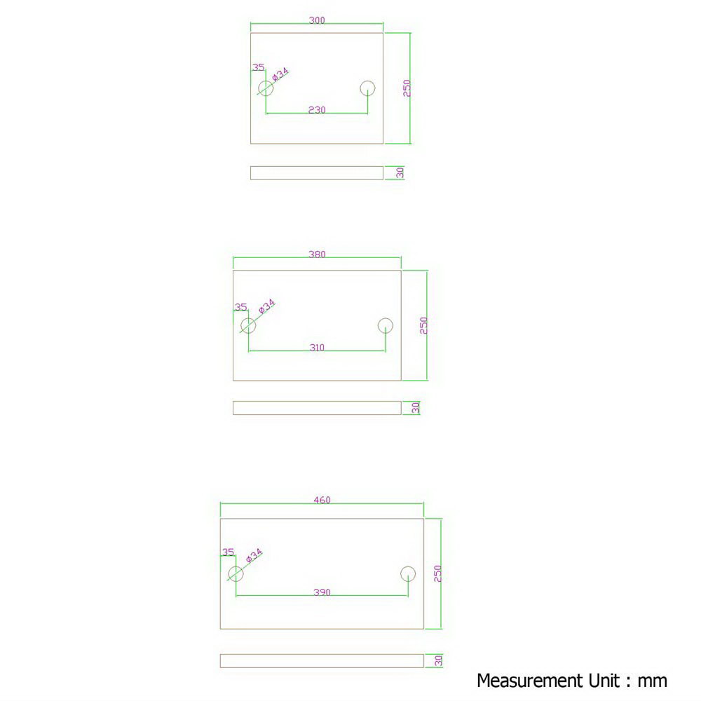 Artiss 3 Level 84cm DIY Adjustable Metal Bookshelf