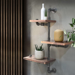Artiss 3 Level 84cm DIY Adjustable Metal Bookshelf