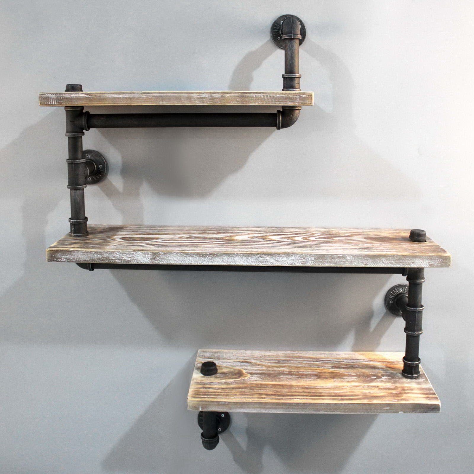 Artiss 3 Level 84cm DIY Adjustable Metal Bookshelf