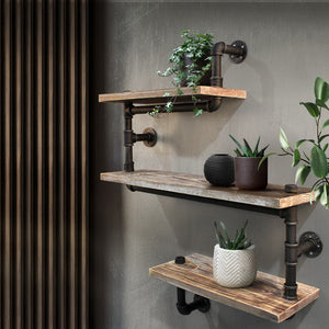 Artiss 3 Level 84cm DIY Adjustable Metal Bookshelf