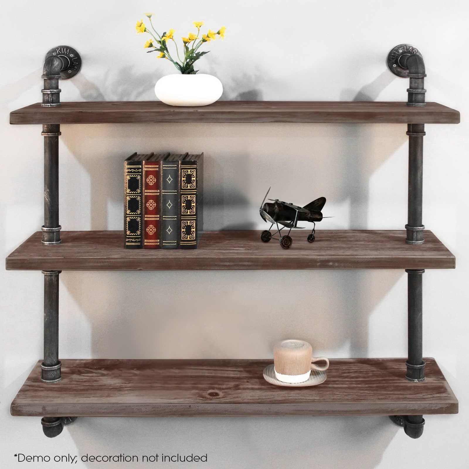 Artiss 3 Level 92cm DIY Wall Mounted Bookshelf