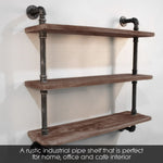 Artiss 3 Level 92cm DIY Wall Mounted Bookshelf