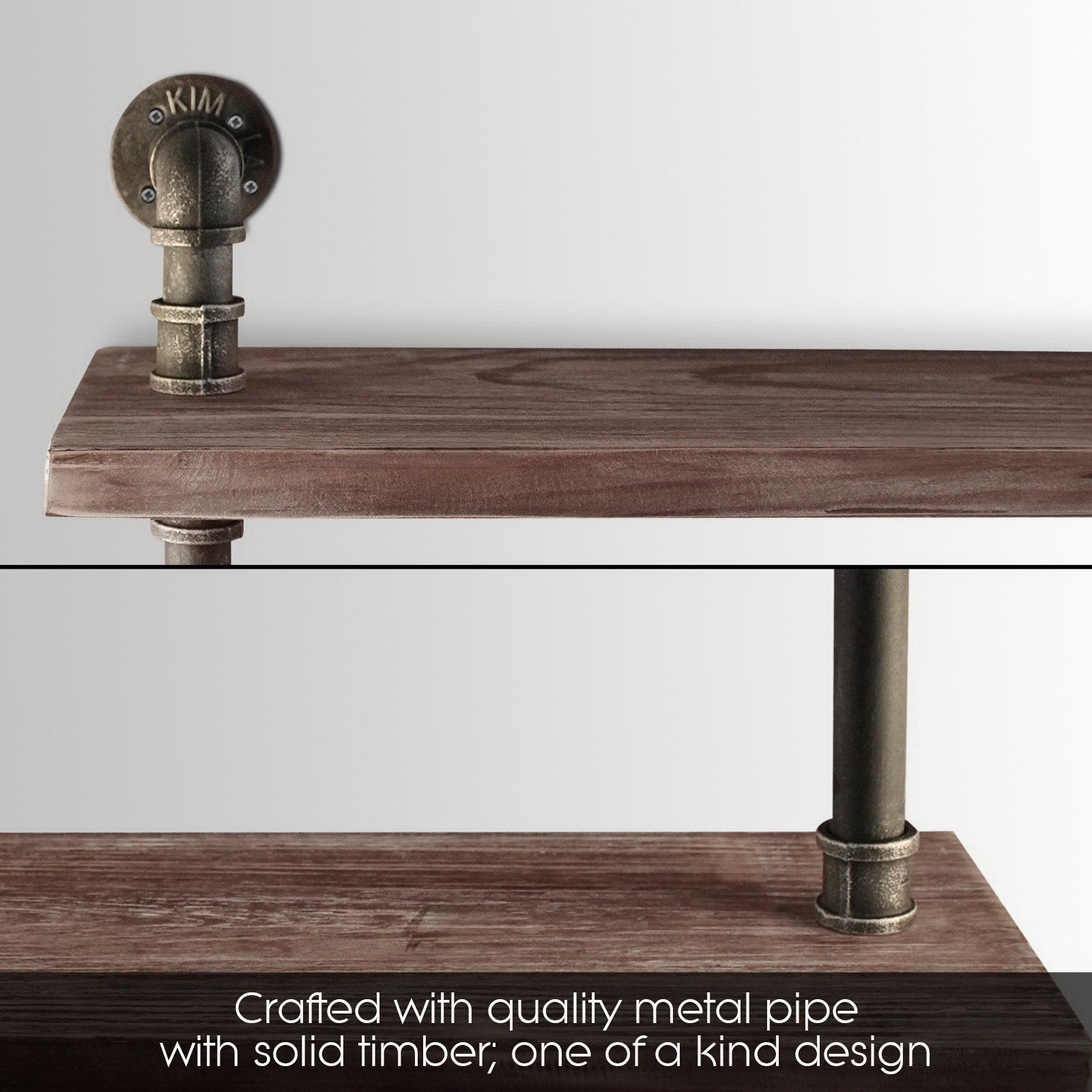 Artiss 3 Level 92cm DIY Wall Mounted Bookshelf