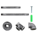 Artiss DIY Metal Ceiling Pipe Shelf