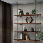 Artiss DIY Metal Ceiling Pipe Shelf