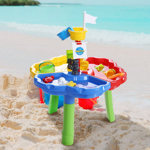 Keezi Kids Beach Sand and Water Sandpit Outdoor Table Childrens Bath Toys