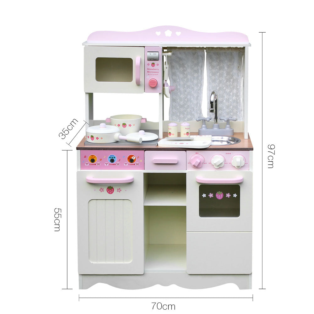 Keezi Kids Kitchen Play Set - Off White
