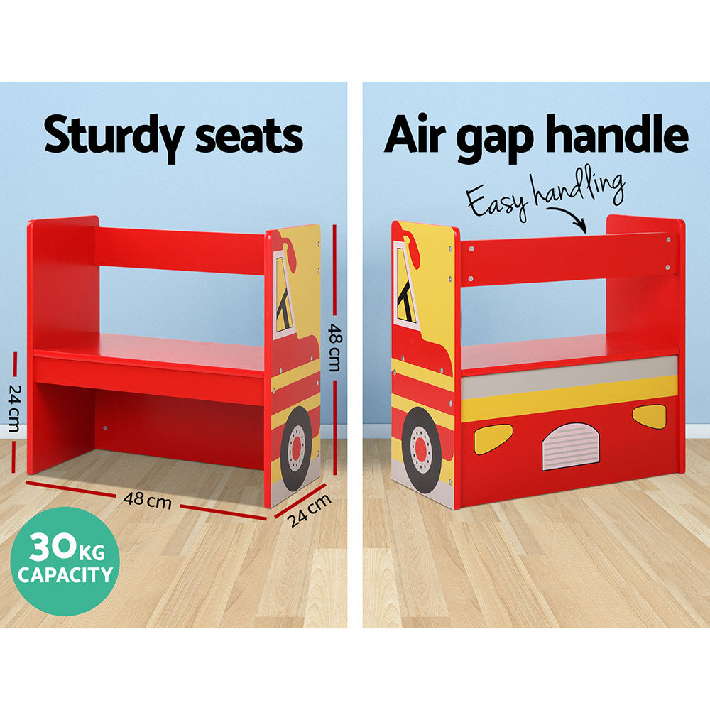 Keezi Kids Fire Truck Table & Chair Set 