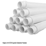 Aquabuddy 1 x 10m Durable Pool Cleaner Hose - White